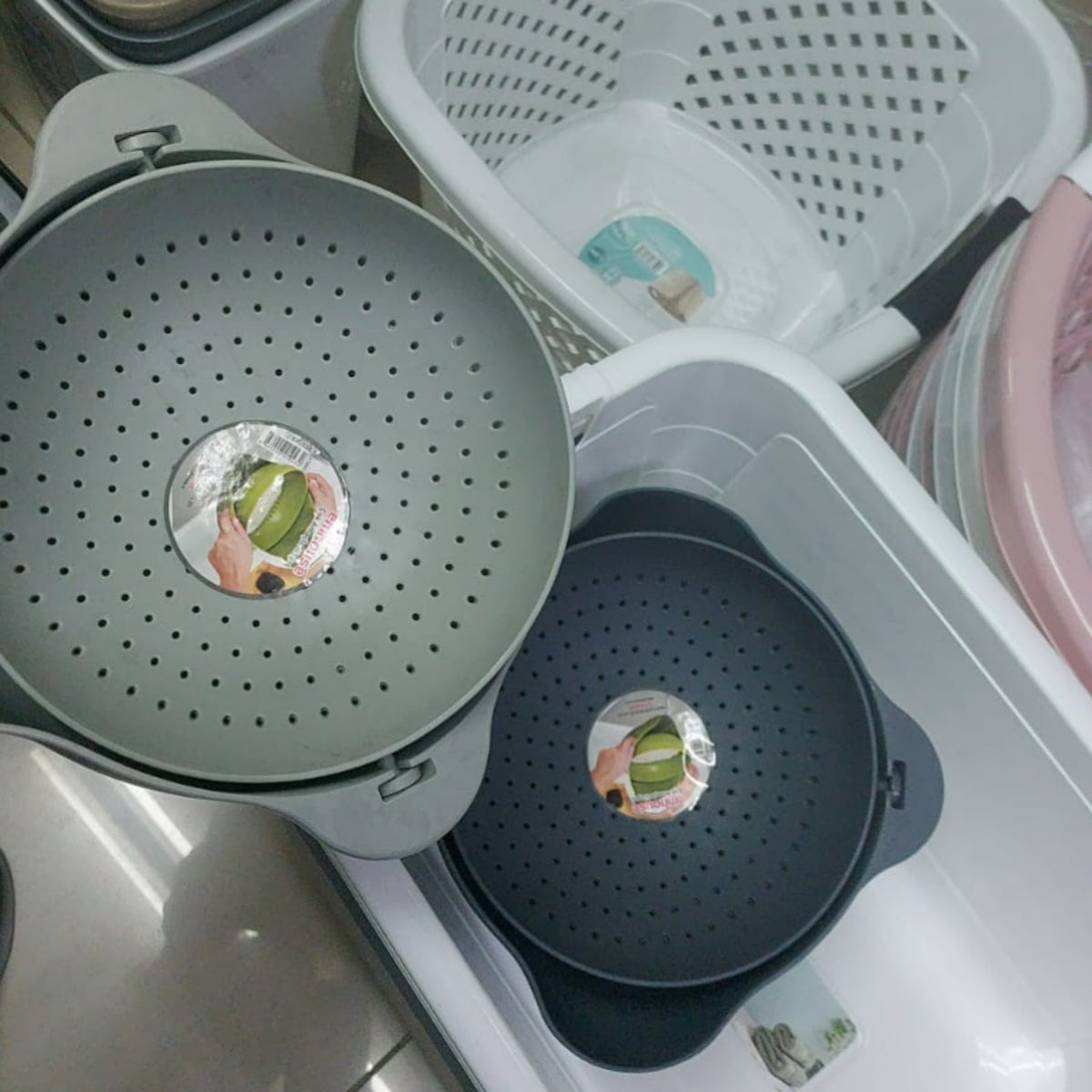 Round Swivel Strainer and Bowl Set 23 cm