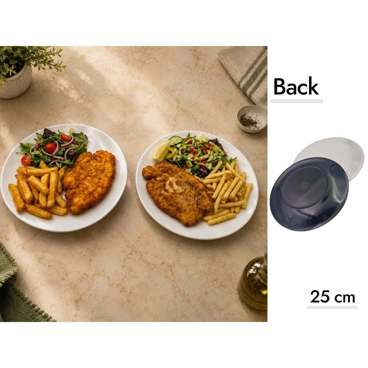 Melamine Dinner Plate X6