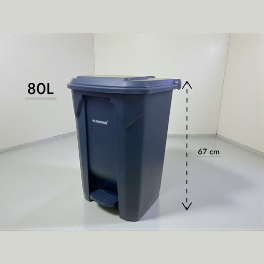 Heavy Duty Plastic Pedal Dustbin 80L