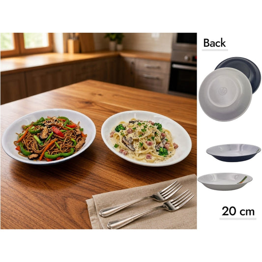 Melamine Deep Plate x6