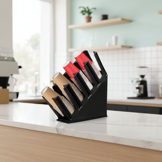 4 Grids Tilted Disposable Coffee Cup Holder