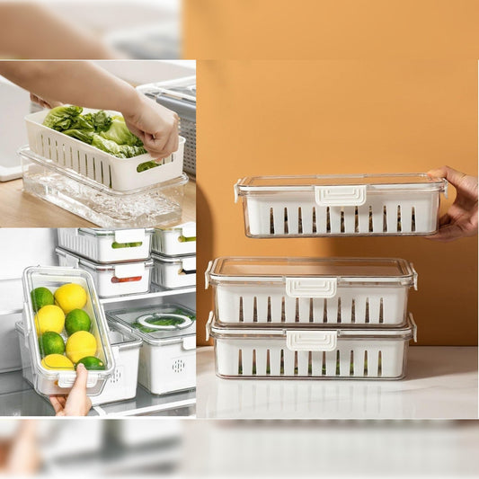 High Quality Transparent Food Storage Container Strainer