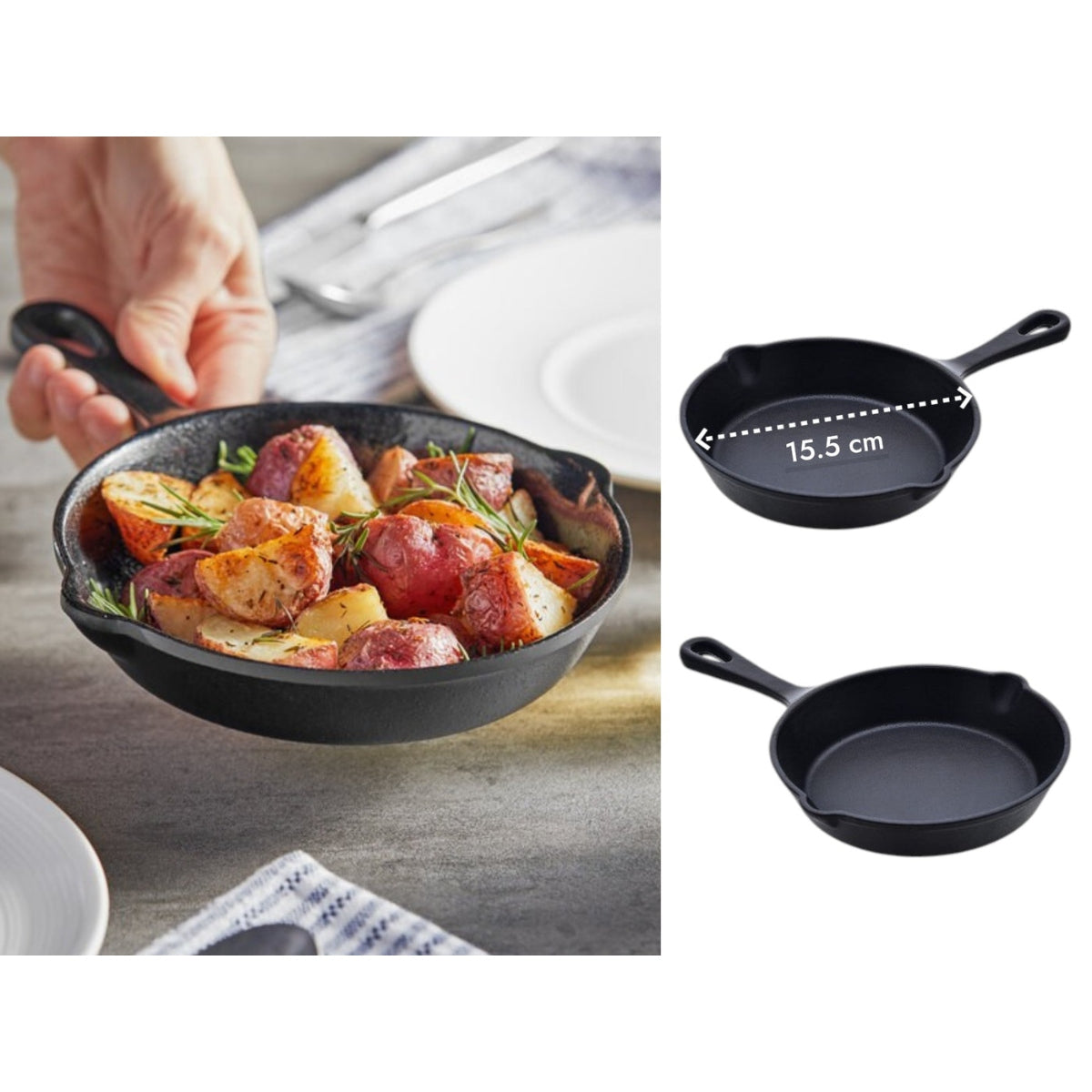 Melamine Small Skillet Shaped Bowl 15.5 cm