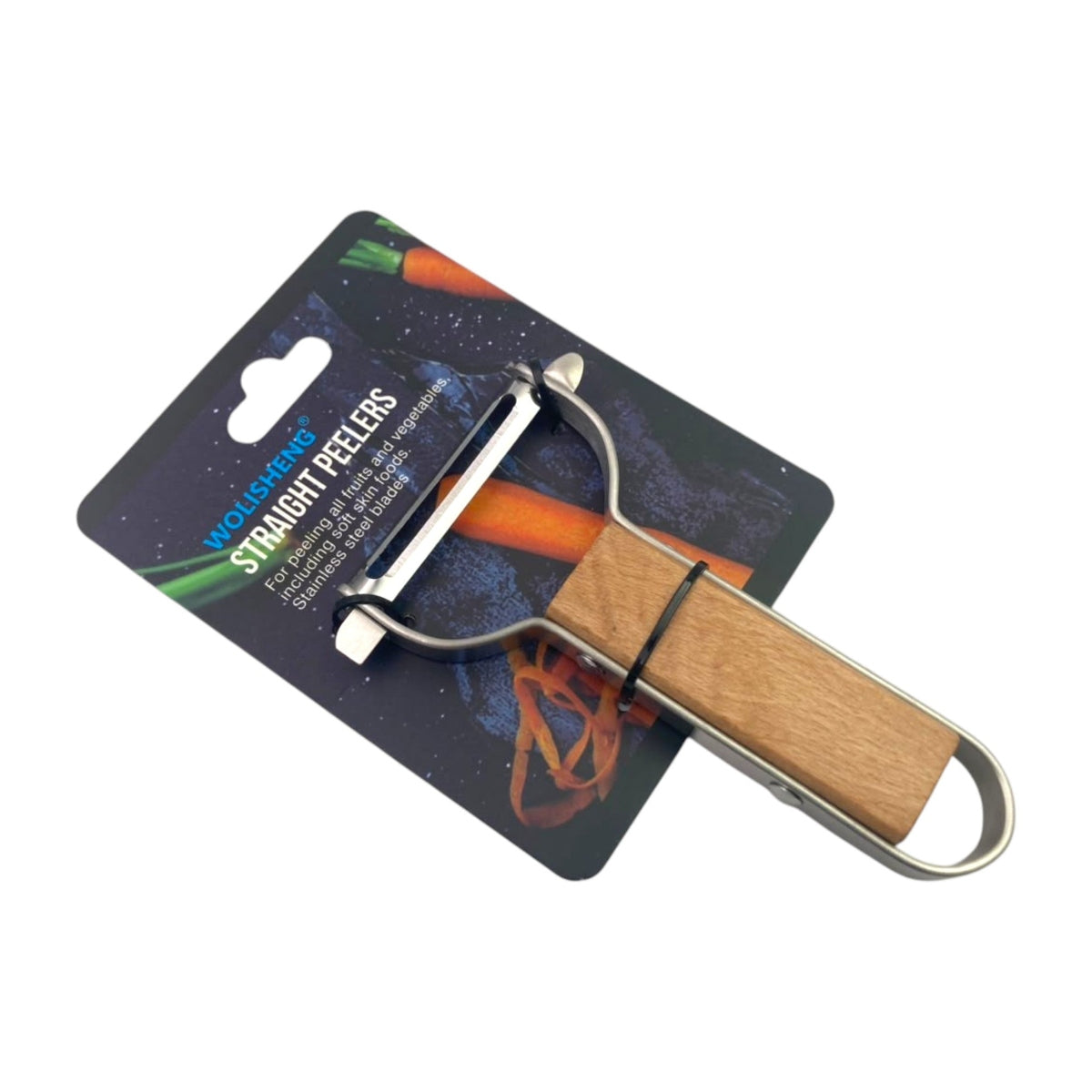High Quality SS Peeler with Wooden Handle