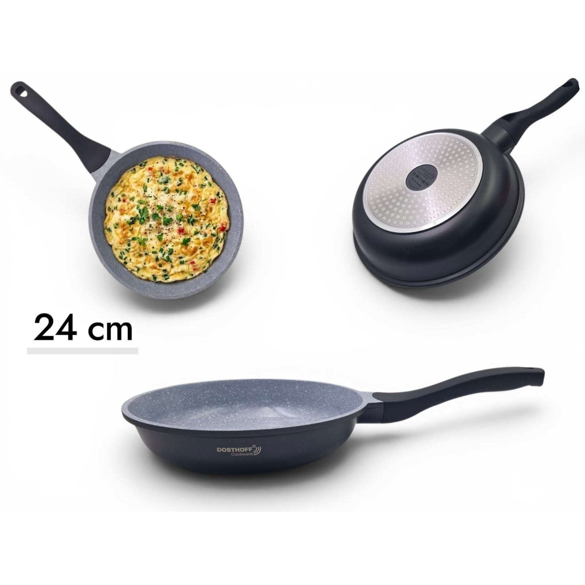 DOSTHOFF INDUCTION MASTER FRYING PAN BLACK 24 CM