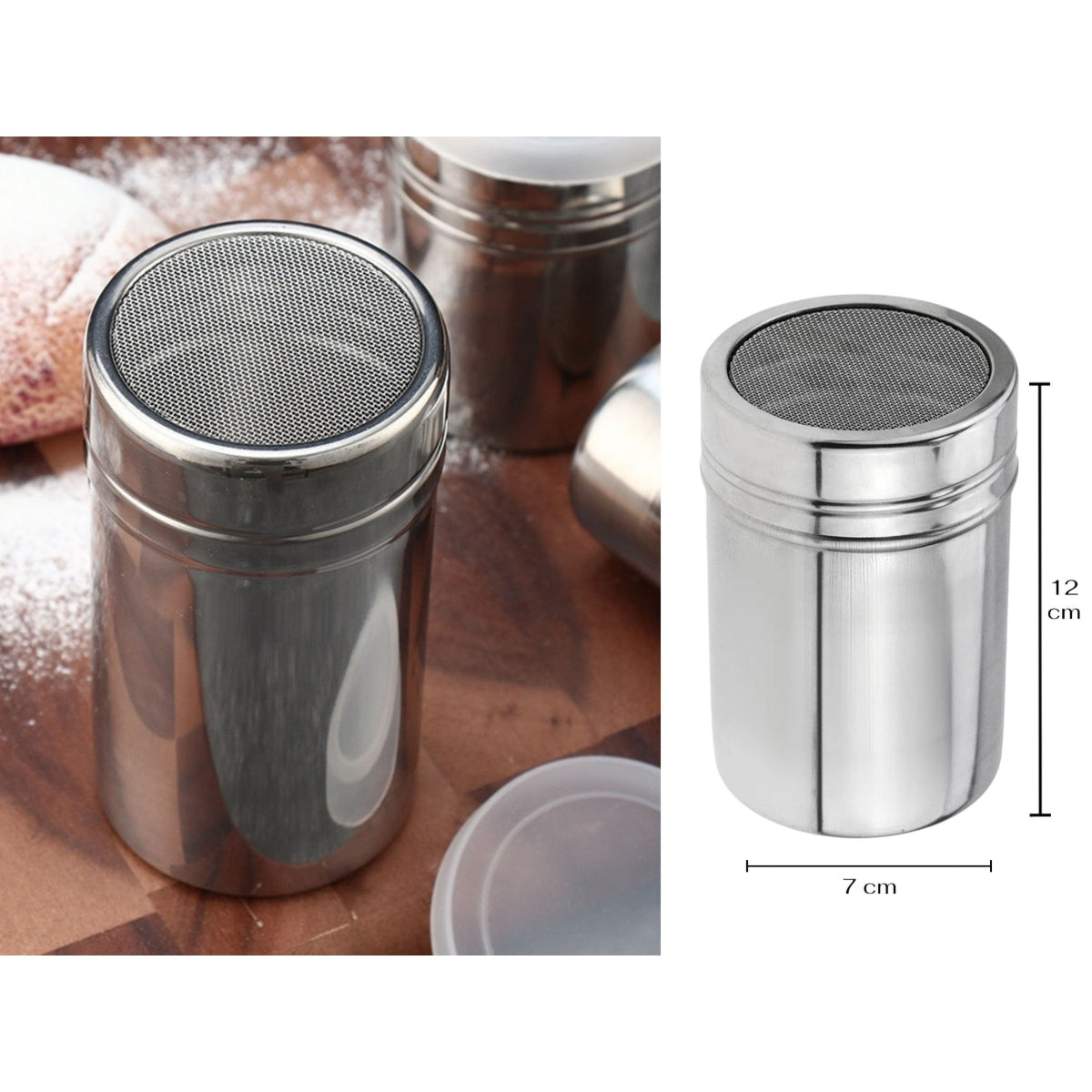 Stainless Steel Professional Mesh Shaker 12 cm