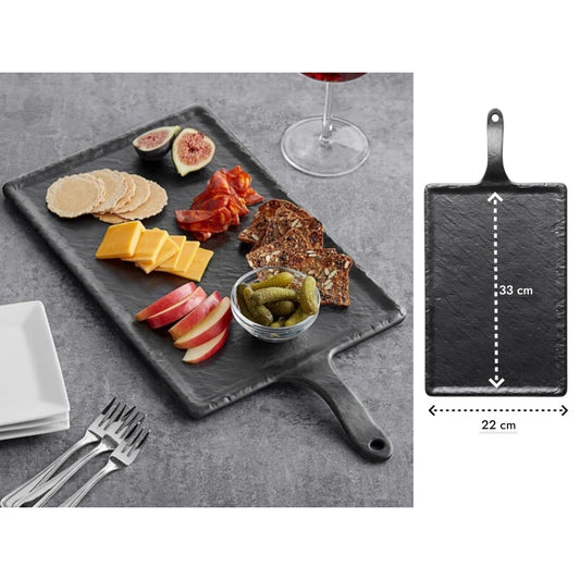 Large Melamine Rectangular Plate with Handle