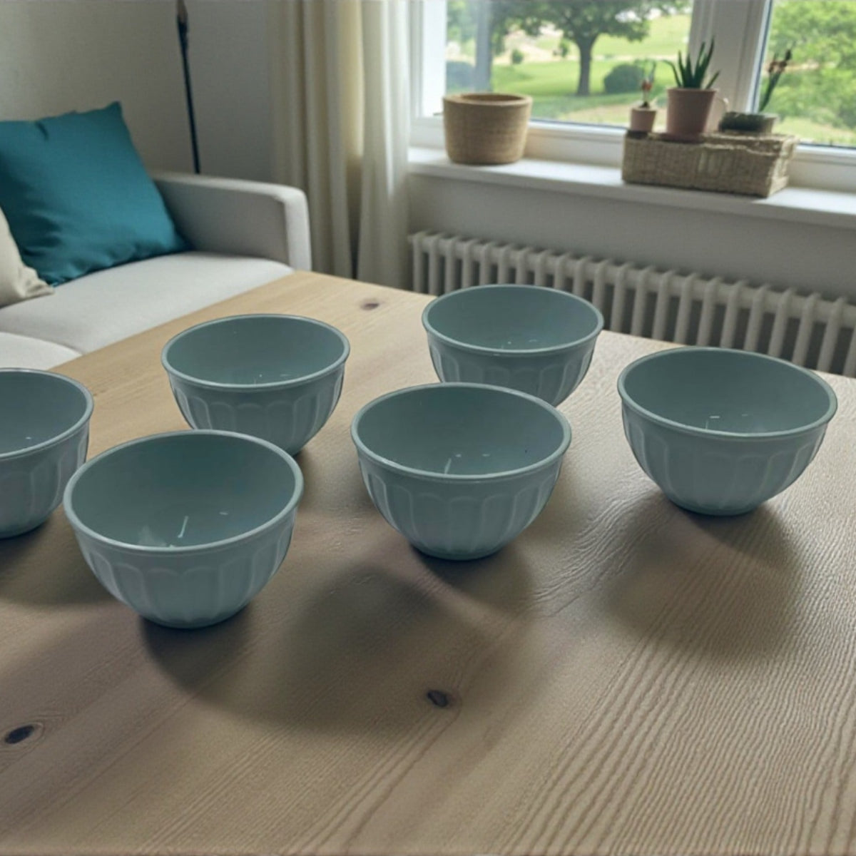 Set of 6 Plastic Snack Bowls