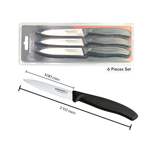 Dosthoff Paring Knife with Black Plastic Handle X6