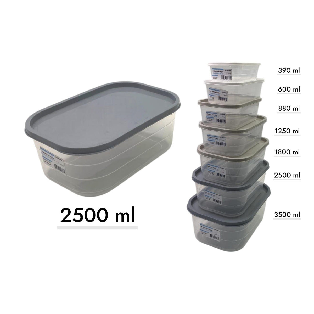 Probox Rectangular Food Storage Box 2500 ml