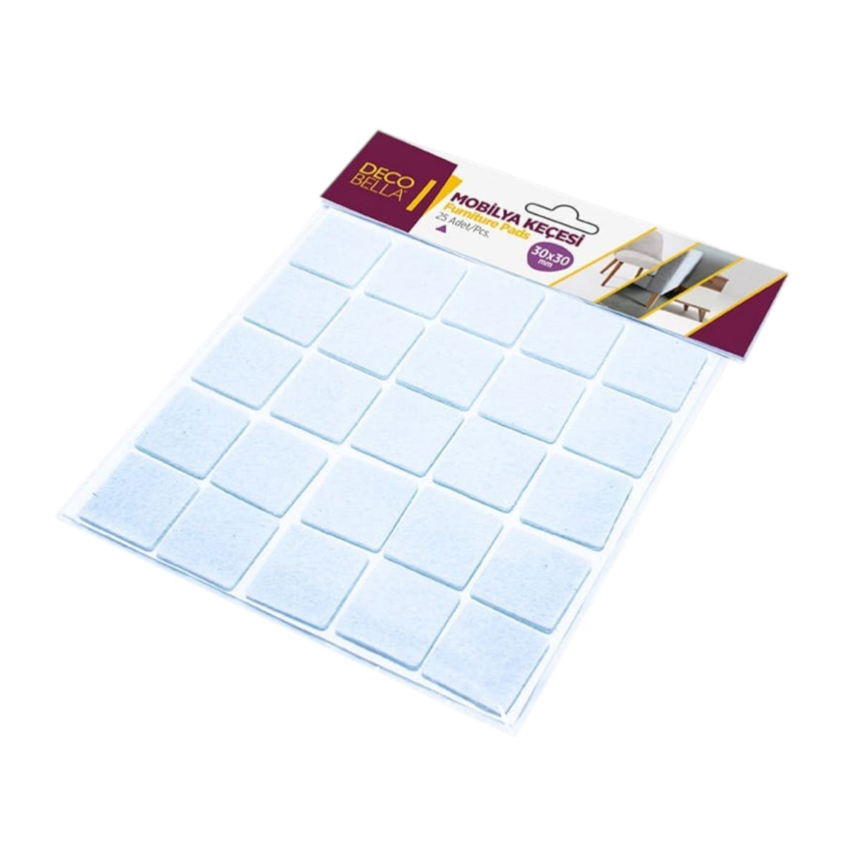 DecoBella 30x30 mm Square Pad - 35 pieces