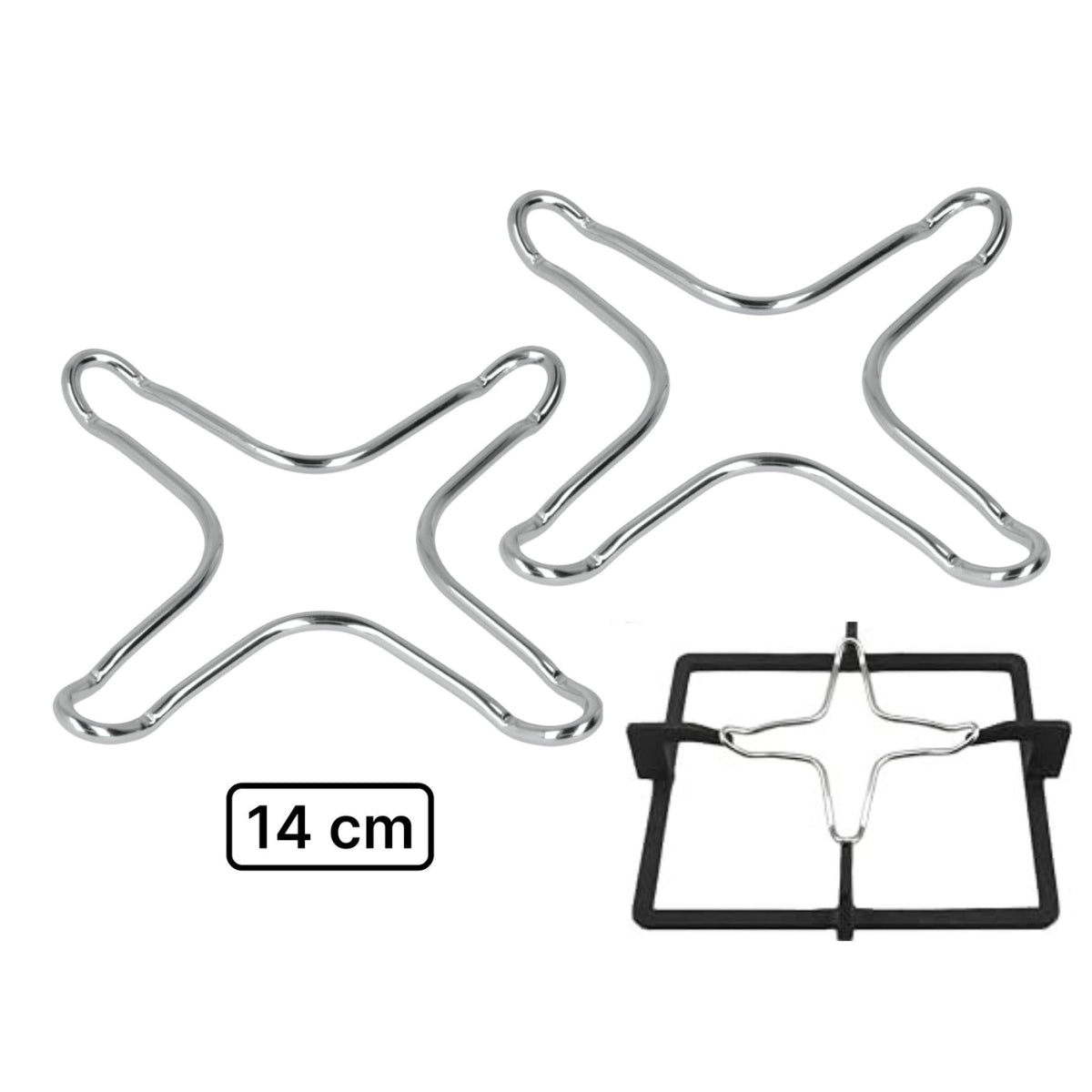 Set of 2 Gas burner stands 14 cm