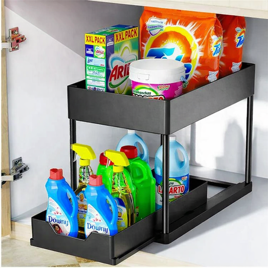 Kitchen Under Sink Organizer Storage Rack 2 Tier