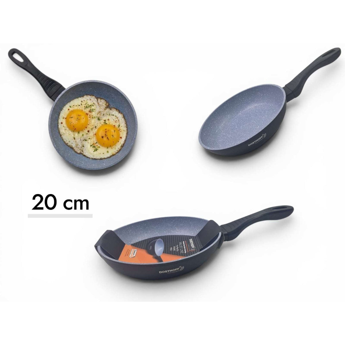 DOSTHOFF VALUE FRYING PAN BLACK 20 CM