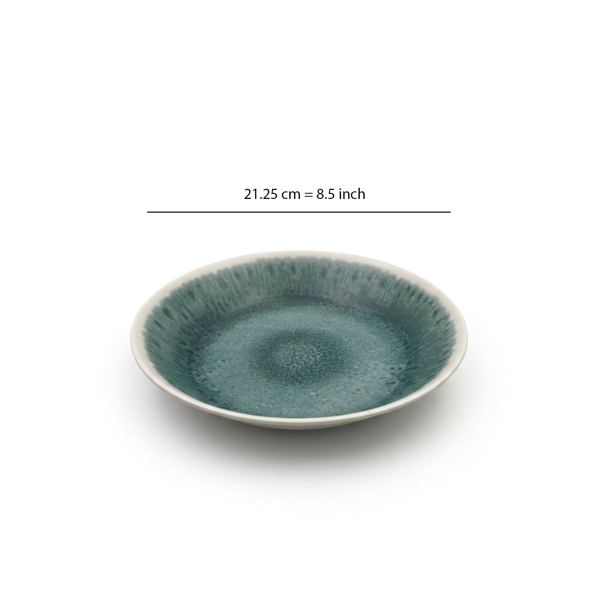 Green Marble Melamine Deep Plate 8.5 inch X6