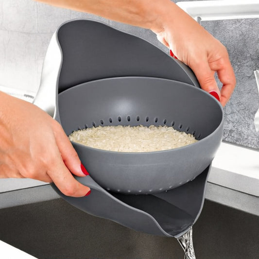 Round Swivel Strainer and Bowl Set 23 cm