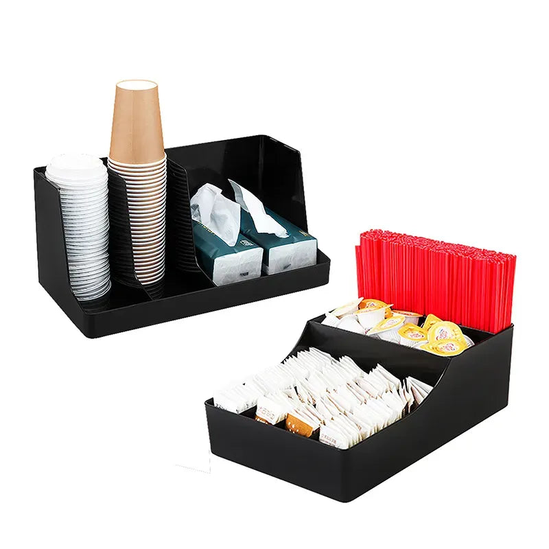 3 Compartments Cup and Lid Holder