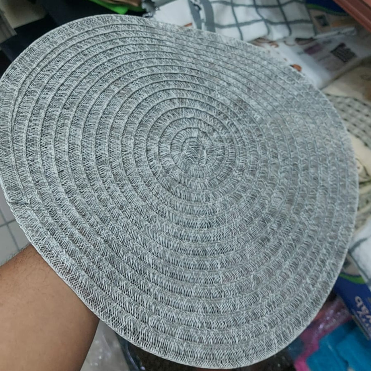 Round Braided Table Placemat 38 cm