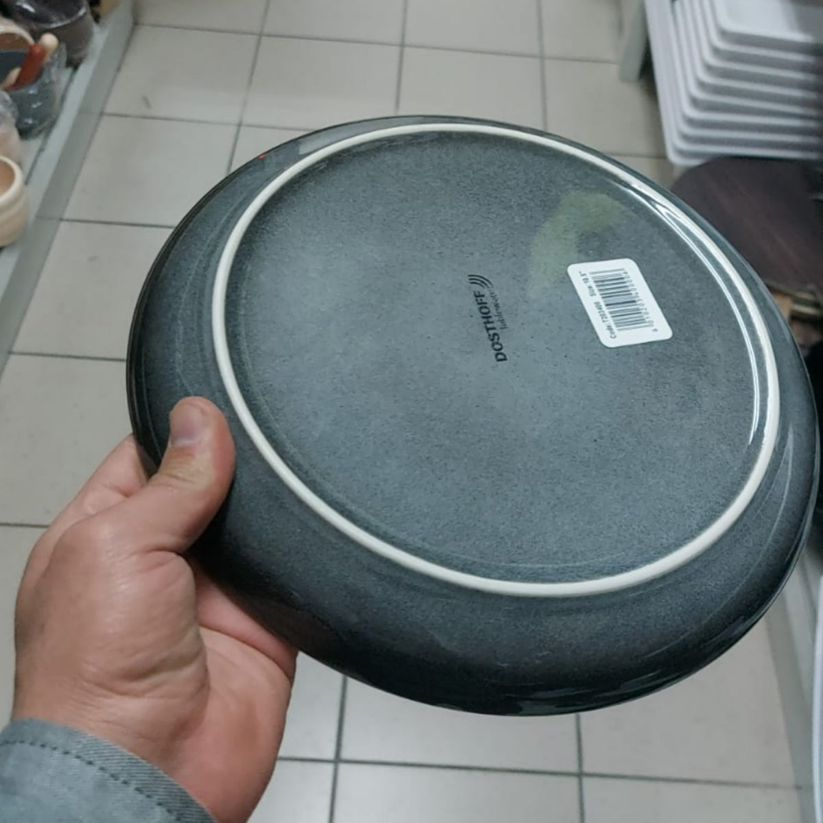 Dosthoff Gray Glazed Dinner Plate 27 cm