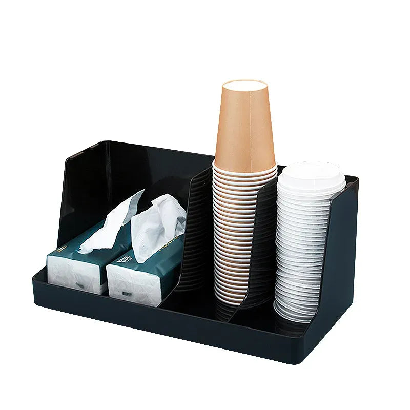 3 Compartments Cup and Lid Holder