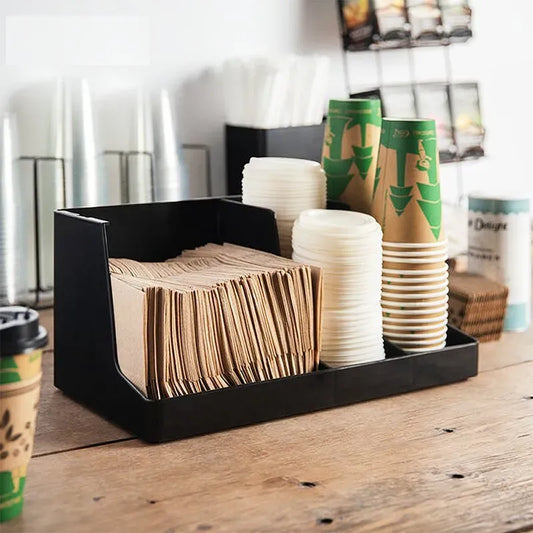 3 Compartments Cup and Lid Holder
