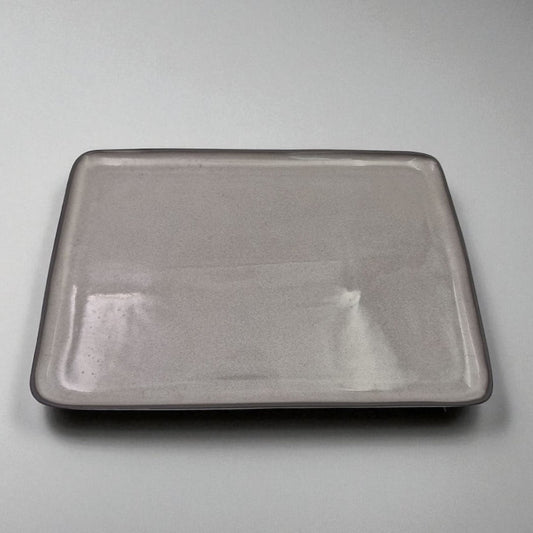 Dosthoff Glazed Gray Rectangular Plate 34.5 cm
