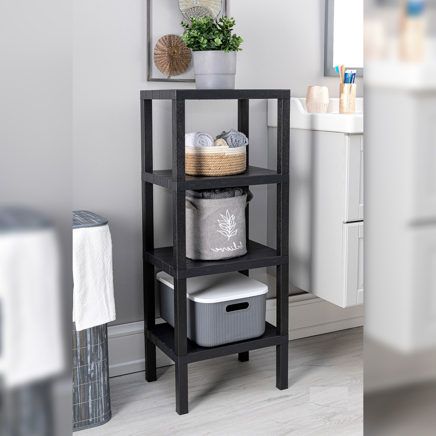 4 Tiers Strong Shelf Unit - Lunaz Shop