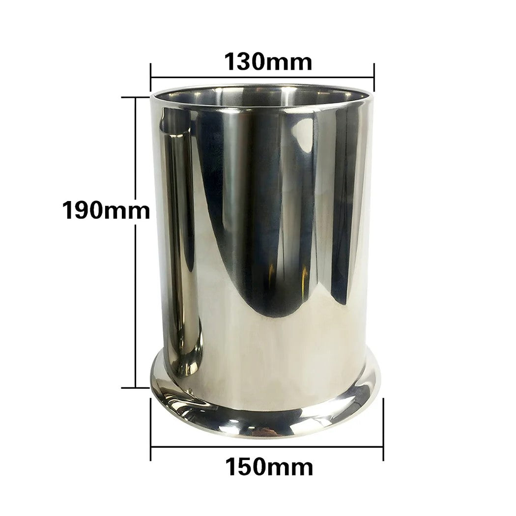 Large Stainless Steel Utensils and Straws Holder
