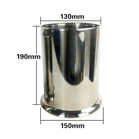 Large Stainless Steel Utensils and Straws Holder