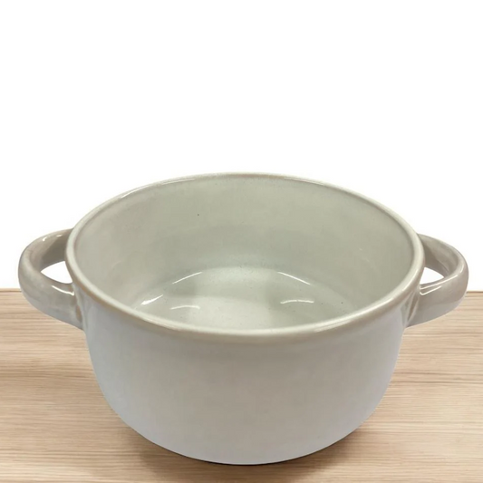 Dosthoff Light Gray Reactive Glaze Soup Bowl 12.5 cm - Lunaz Shop