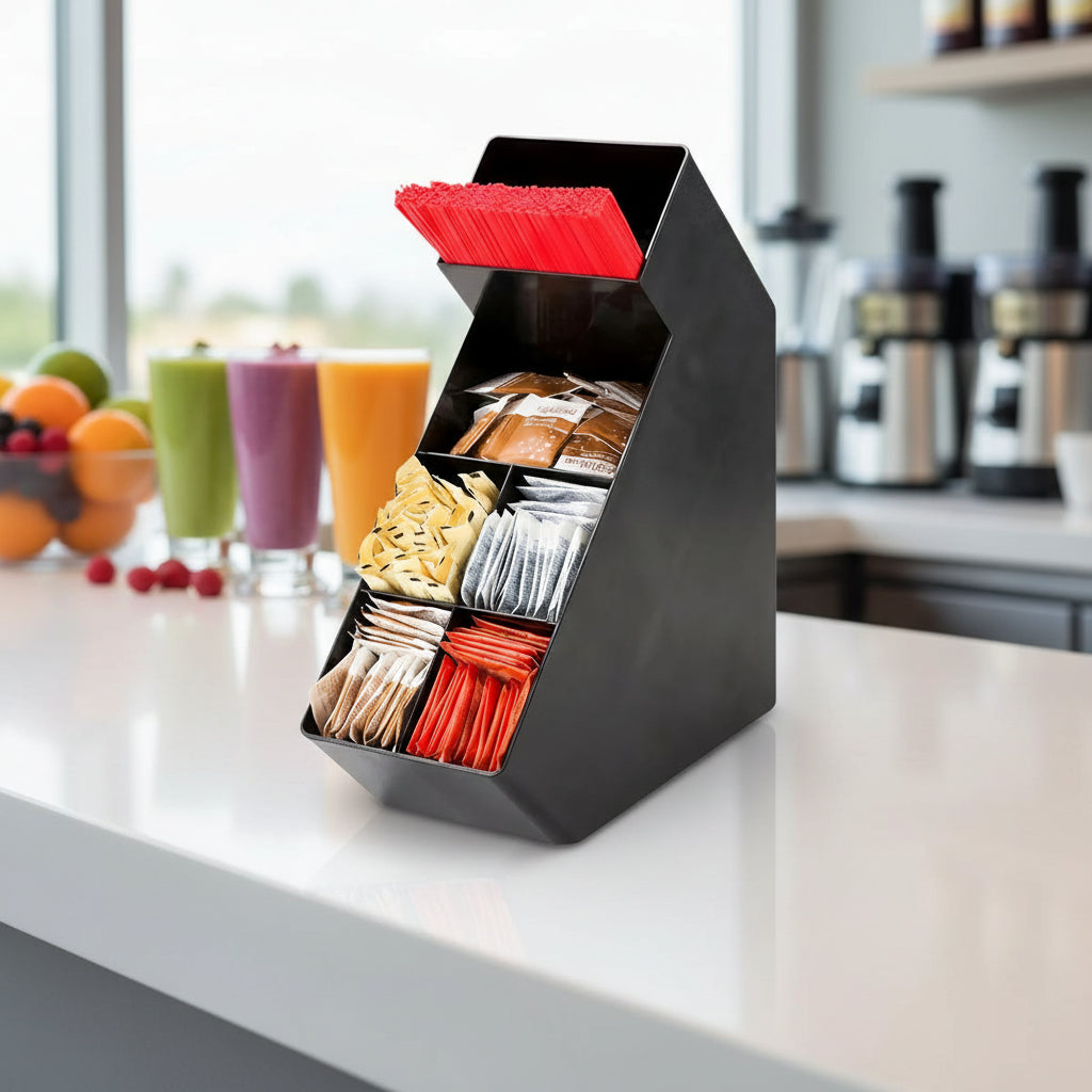 Multi Compartments Coffee Bar Organizer