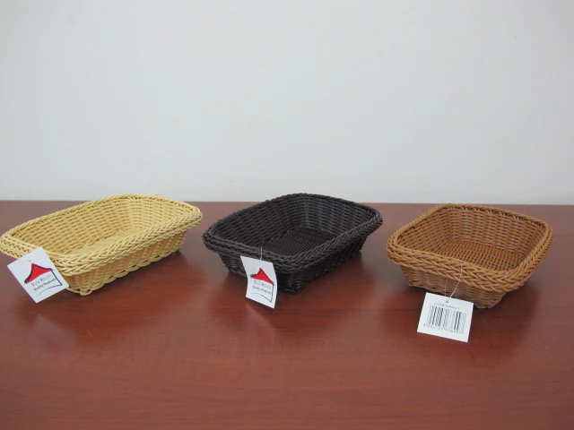 Rattan Rectangular Bread Basket 24 cm - Lunaz Shop