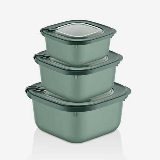 Micro-safe Food Storage Containers Set of 3