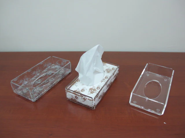 Acrylic Tissue Box with Removable cover