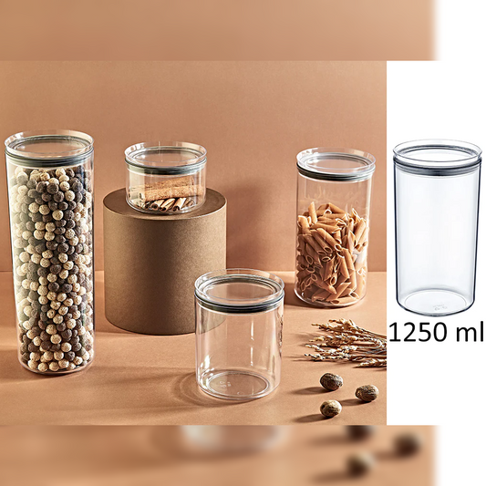 Airtight Round Food Jar 1.25 lt - Lunaz Shop