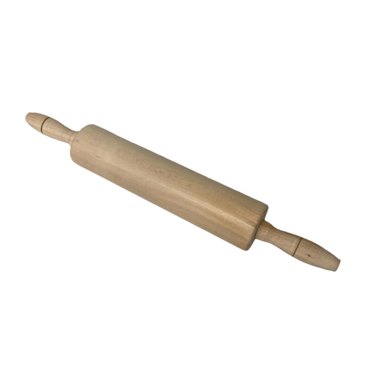 Birch Wood Rolling Pin with rotating hands - Lunaz Shop