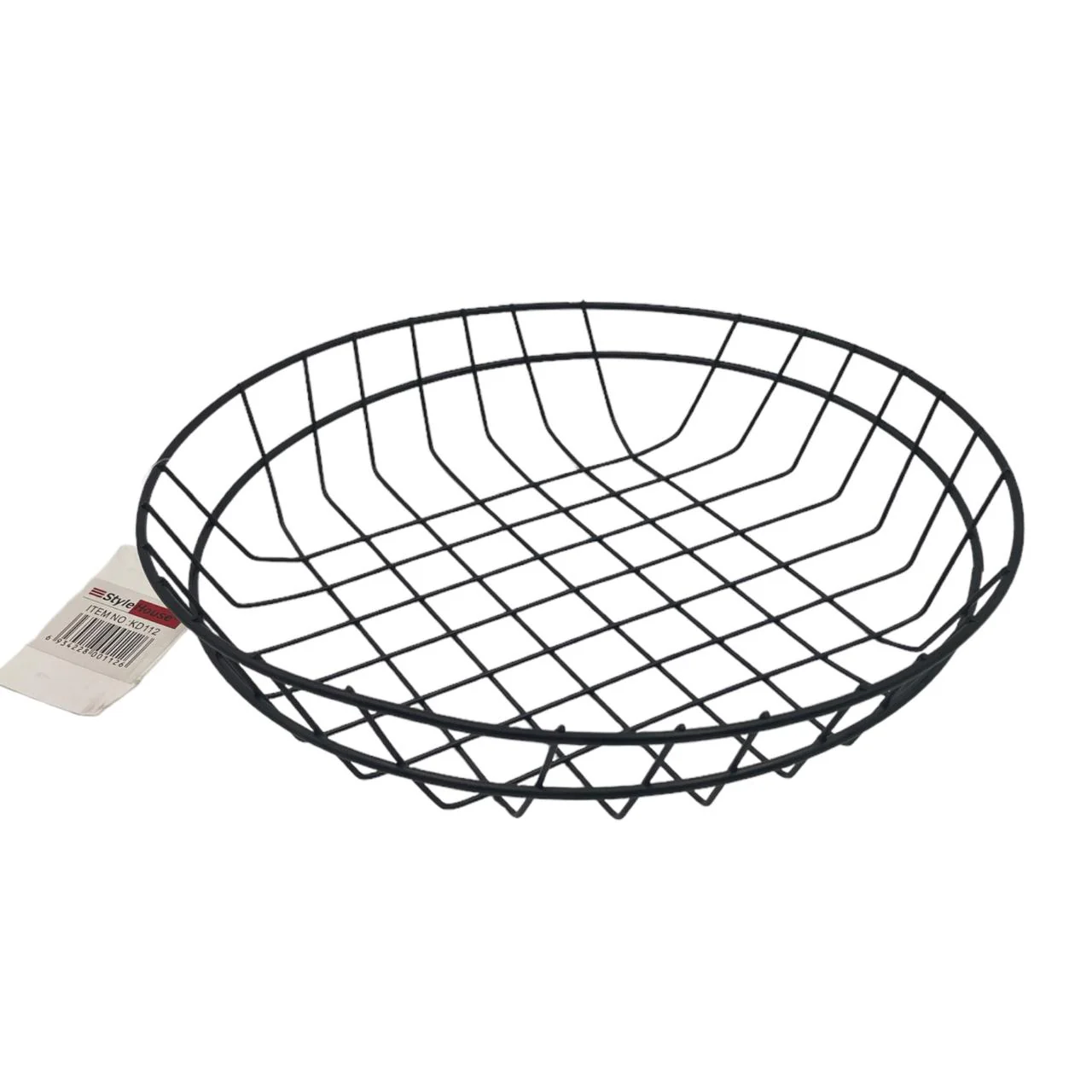 Black Round Bread Basket 25 cm - Lunaz Shop