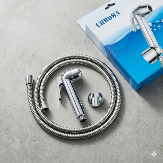 Chroma Shattaf Bidet Spray Set ( Chrome Color )