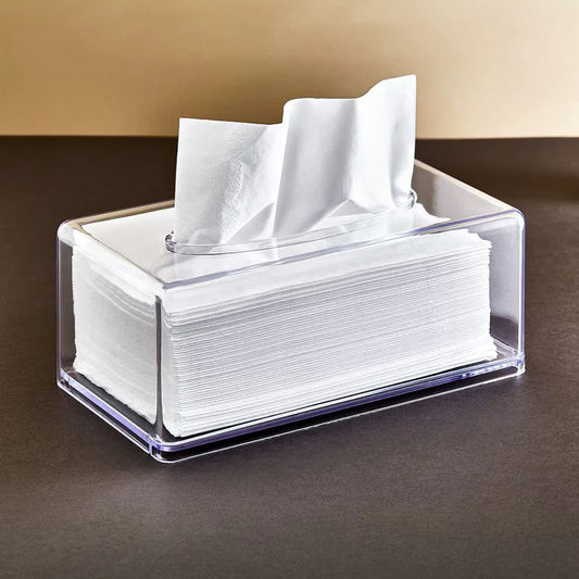 Clear Tissue Box 22x12x8.5 cm - Lunaz Shop