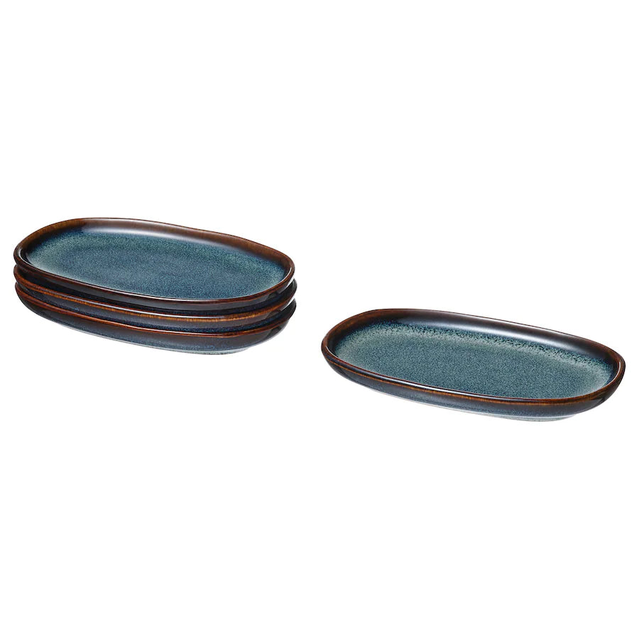 Dosthoff Blue Small Oval Plate 12 cm - Lunaz Shop