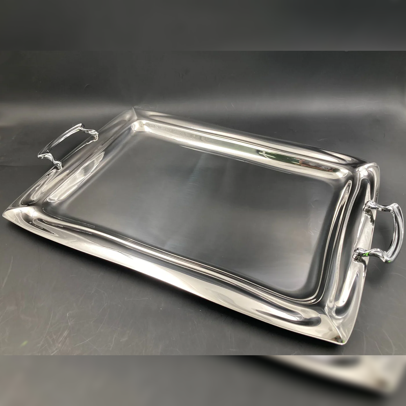 Dosthoff Elegance Serving Tray Premium SS 18/10 50.5cm - Lunaz Shop