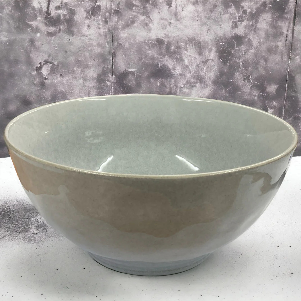 Dosthoff Light Gray Reactive Glaze Salad Bowl 18.5 cm - Lunaz Shop
