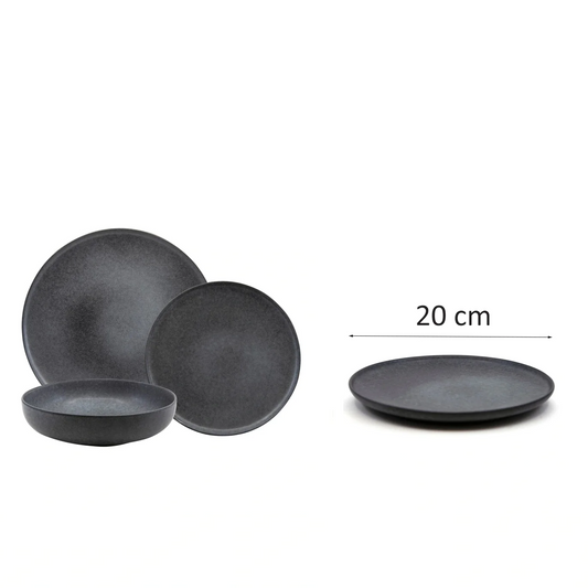 Dosthoff Matt Black Side Plate 20 cm - Lunaz Shop