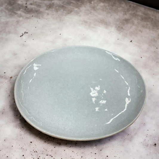 Dosthoff Reactive Glaze Gray Dinner Plate 28 cm - Lunaz Shop