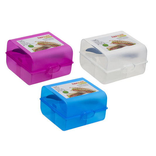 Double Transparent Lunch Box with Spoon - Lunaz Shop