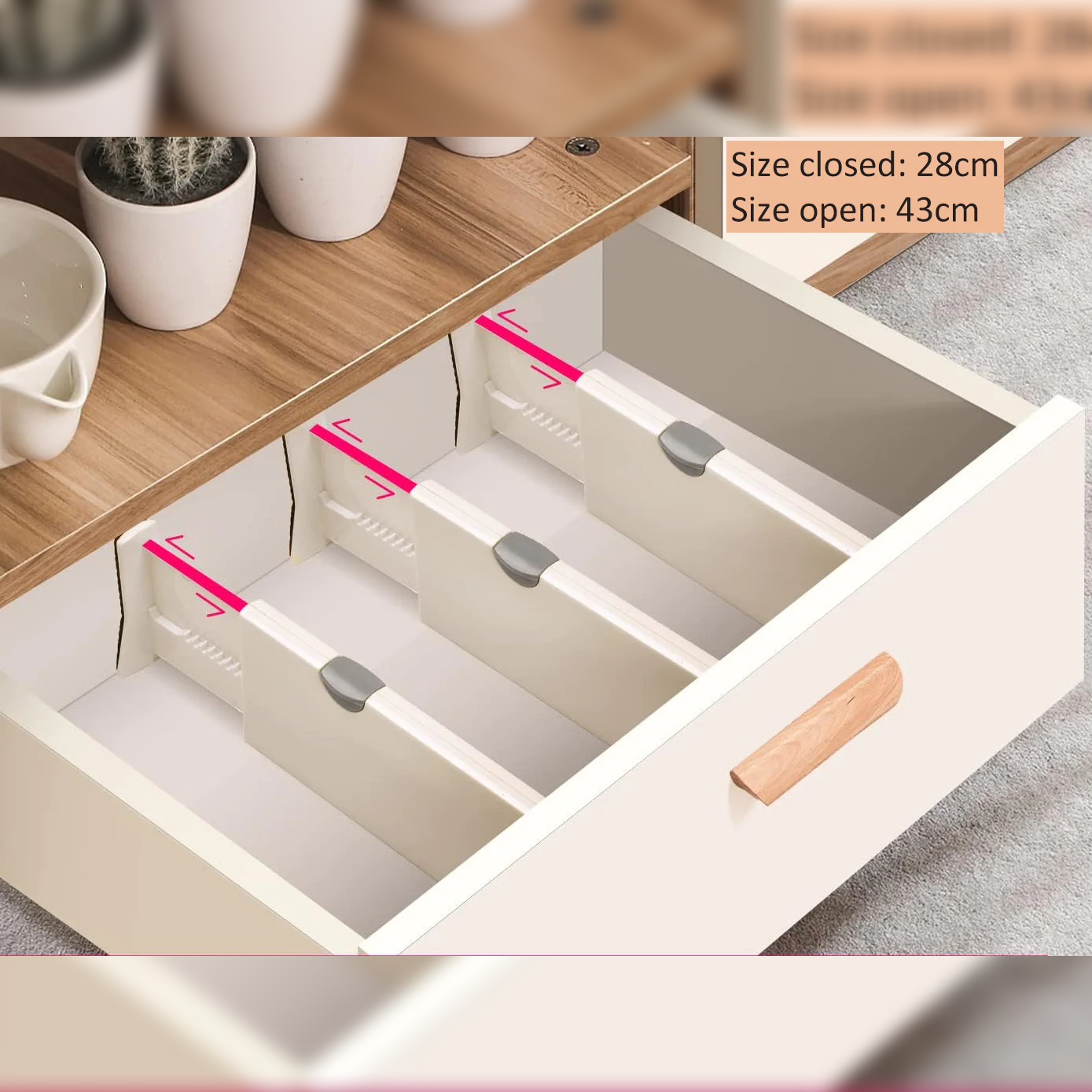 Expandable Drawer Organizer 28-43 cm - Lunaz Shop