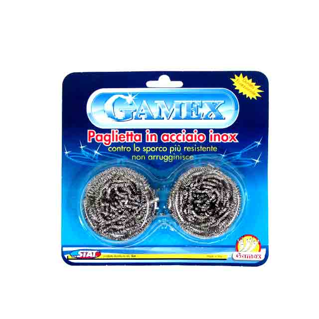Gamex Stainless Steel Scourers Set of 2 - Lunaz Shop