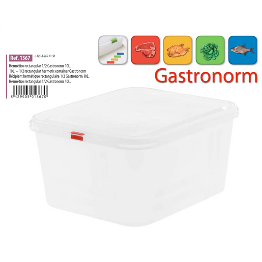 Gastronorm Plastic Storage Container - 10 lt - Lunaz Shop