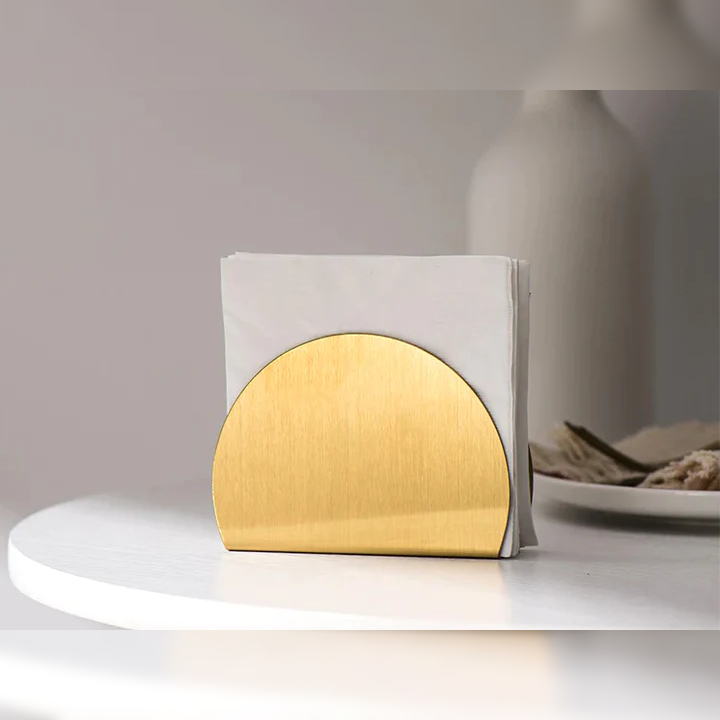 Golden tissue holder - Lunaz Shop