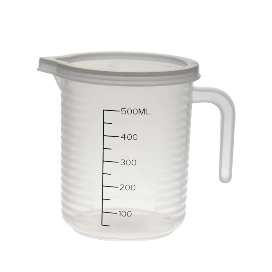 High Quality Plastic Measuring Cup w Cover 500 ml - Lunaz Shop